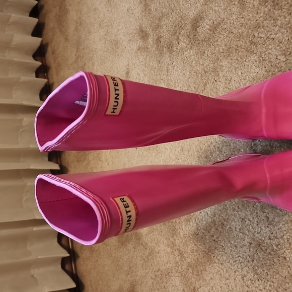 Hunter Original Kids Tall Gloss Rain Boots - Picture 3 of 16